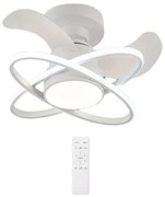 Ανεμιστήρας Οροφής Με LED Φως 96W Φ60x28cm Λευκός HLL-0177 POWERTECH HLL-0177