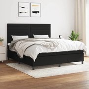 ΚΡΕΒΑΤΙ BOXSPRING ΜΕ ΣΤΡΩΜΑ ΜΑΥΡΟ 160X200 ΕΚ. ΥΦΑΣΜΑΤΙΝΟ 3141867