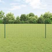 vidaXL Σετ Φράκτη Κήπου Σετ των 2 Πράσινο PVC επενδυμένο ατσάλι 10 x 1 μ