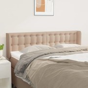 Κεφαλάρι με Πτερύγια Καπουτσίνο 147x16x78/88εκ. Συνθετικό Δέρμα 3118863