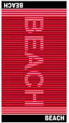 Πετσέτα Θαλάσσης 73 Red-Black DimCol Θαλάσσης 90x170cm 100% Cotton