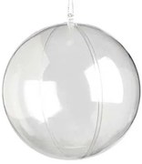 Χριστουγεννιάτικη Μπάλα Διάφανη Ανοιγόμενη 10cm 55100