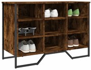 vidaXL Παπουτσοθήκη Καπνιστή Δρυς 90x38x61,5εκ. από Επεξεργασμένο Ξύλο