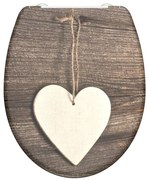 SCHÜTTE Κάθισμα Λεκάνης WOOD HEART Soft-Close & Σχέδιο από Duroplast