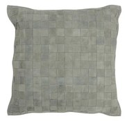 Μαξιλάρια J-line  COUSSIN CARR PETIT CUIR VE (45x45x8cm)