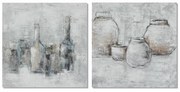 Καμβάς DKD Home Decor Τζίντζερ Καμβάς 100 x 2,8 x 100 cm