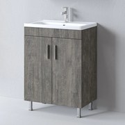 Πάγκος με τέσσερα ποδαράκια Skopelos Berlin 60 S3BSK060BE0 58x36x69/79cm, Νιπτήρας 61,5x37cm