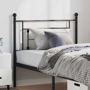 vidaXL Κεφαλάρι Μαύρο 100 εκ. Μεταλλικό