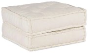 vidaXL Modular Pouffe Cream 70x70x36 ύφασμα