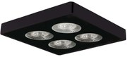 Πλαφονιέρα οροφής VK/04170CE/B/C 14,15x14,15cm Led 1080Lm 12W 4000K Black VKLed