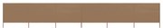 vidaXL Προστατευτικό Αέρα με 6 Πάνελ Taupe 800 x 160 εκ. Υφασμάτινο