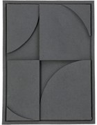 Διακοσμητικό Τοίχου Γκρι Polyresin 29.5x3.5x39.5cm - 05154104 - 05154104