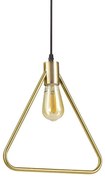 Φωτιστικό Οροφής Abc Triangle 207834 33,5x38/x24,7x12cm 1xE27 70W Gold Ideal Lux