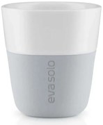 Φλυτζάνια Espresso Πορσελάνινα (Σετ 2Τμχ) 501044 80ml Light Grey Eva Solo Πορσελάνη,Σιλικόνη