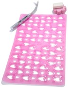 Αντιολισθητικό Πατάκι Μπανιέρας Octopus Hearts 00052.007 Ροζ