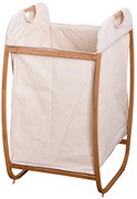 Καλάθι Απλύτων Bamboo-Polyester Max Home 43x43x77εκ. FNSJ218012W