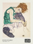Αναπαραγωγή Seated Woman - Adele Herms (1917), Egon Schiele