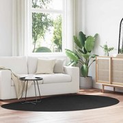 vidaXL Χαλί Μαύρο 160 x 230 cm Πολυεστέρας