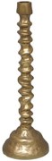 Κηροπήγιο Grantas 032560 13x13x39cm Gold Αλουμίνιο
