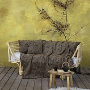 Ριχτάρι Jayla Taupe Nima Διθέσιο 180x240cm Chenille