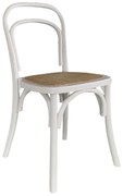 ΚΑΡΕΚΛΑ ΕΠΑΓΓΕΛΜΑΤΙΚΗ ARTELIBRE LETO ΛΕΥΚΟ ΞΥΛΟ/RATTAN 45X45X89CM