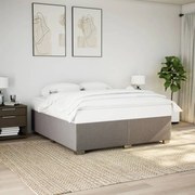 vidaXL Σκελετός Κρεβατιού Χωρίς Στρώμα Taupe 180x200 εκ. Υφασμάτινο