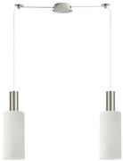 SE21-NM-4-NM2-GL3 ADEPT TUBE Nickel Matt Pendant White Glass+