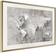 Αφίσα - World of Words - 60x40 - Χρυσό - Με πασπαρτού