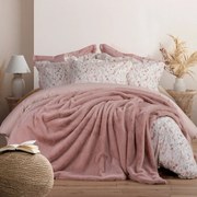 Κουβέρτα Warmer Rabbit Fur Pink Nef-Nef Υπέρδιπλo 240x220cm Πολυέστερ