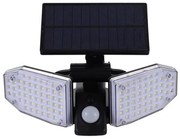 LED Αδιάβροχο Ηλιακό Επιτοίχιο Φωτιστικό 100 SMD Ψυχρό Λευκό με Ανιχνευτή Κίνησης JD-2101