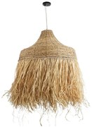 Φωτιστικό Οροφής Κρεμαστό Negril 02186 Boho 1xE27 IP20 80x120cm Beige GloboStar