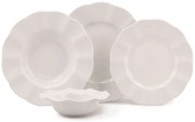 Σερβίτσιο Πιάτα Φαγητού (Σετ 24Τμχ) 710KTP2533 Cream Hermia 24 τμχ Πορσελάνη