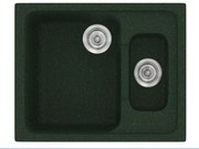 Sanitec Classic 330 Granite Green Ένθετος Νεροχύτης 65 cm