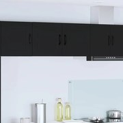 vidaXL Ντουλάπα Κουζίνας Μαύρο 80 x 31 x 40 εκ Επεξεργασμένο ξύλο