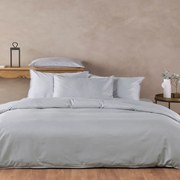 Παπλωματοθήκη Empress 22 (Σετ 3τμχ) Grey Kentia Υπέρδιπλo 220x240cm 100% Βαμβακοσατέν
