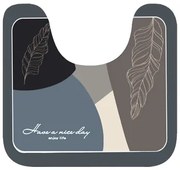HOME USE πατάκι μπάνιου HUH-0215, αντιολισθητικό, 50x40cm, 3.5mm πάχος, πολύχρωμο