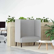 vidaXL Καναπές Υψηλής Πλάτης Γκρι Νέφους 109x56x121 εκ Υφάσματα