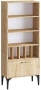 Βιβλιοθήκη Spica 393MRD1232 60x30x175cm Oak