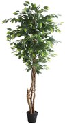 Τεχνητό Δέντρο Φίκος NP5208_150 Ύψος 150cm Green New Plan Πλαστικό, Ύφασμα