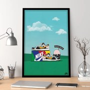 Ξύλινο Κάδρο Dunk Low Ben &amp; Jerrys 30X40cm SNK52