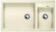 Blanco Metra 9 Jasmine SILGRANIT™ PuraDur™ Γρανιτένιος Νεροχύτης Ένθετος με 2 Γούρνες 86x50cm