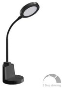 Φωτιστικό Γραφείου Αφής LED 7W Πλαστικό Dimmable 420lm ΦOS_ME-17-00114-2-Μαύρο 17-00114-2