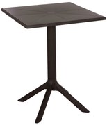 ΤΡΑΠΕΖΙ ΠΟΛΥΠΡΟΠΥΛΕΝΙΟΥ ΤΕΤΡΑΓΩΝΟ TERRIN HM6125.13 ΚΑΦΕ 60x60x75Υεκ. (1 Τεμμάχια)