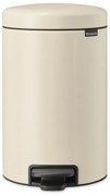 Κάδος με πεντάλ Brabantia NewIcon 1005531, 12 L, Ομαλό κλείσιμο, Αντιολισθητική βάση, Μπεζ