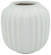 Βάζο Πομπέ 15-00-22969 Φ14x12,5cm White Marhome Κεραμικό