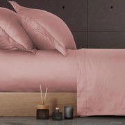 Σεντόνι King Size Με Λάστιχο (180x200+35) Nef-Nef Homeware Elements Ροζ