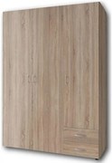 Lh-homefurniture Ντουλάπα  Α_Base  Φυσικό με συρτάρια 120x177x52cm A_BASE_3d_Son