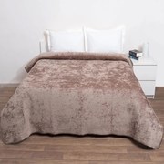 Κουβερλί Verona Velvet Beige Anna Riska Υπέρδιπλο 220x240cm Microfiber-Polyester