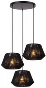 Φωτιστικό Κρεμαστό Lucide 10421-13-30 JESSICA Μαύρο Ματ (Black Mat)