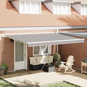 vidaXL Χειροποίητο Σκίαστρο Ανοιχτό Γκρι 450x300 εκ